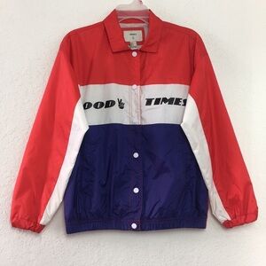 ✅Women Forever 21 GOOD TIMES Windbreaker Jacket S
